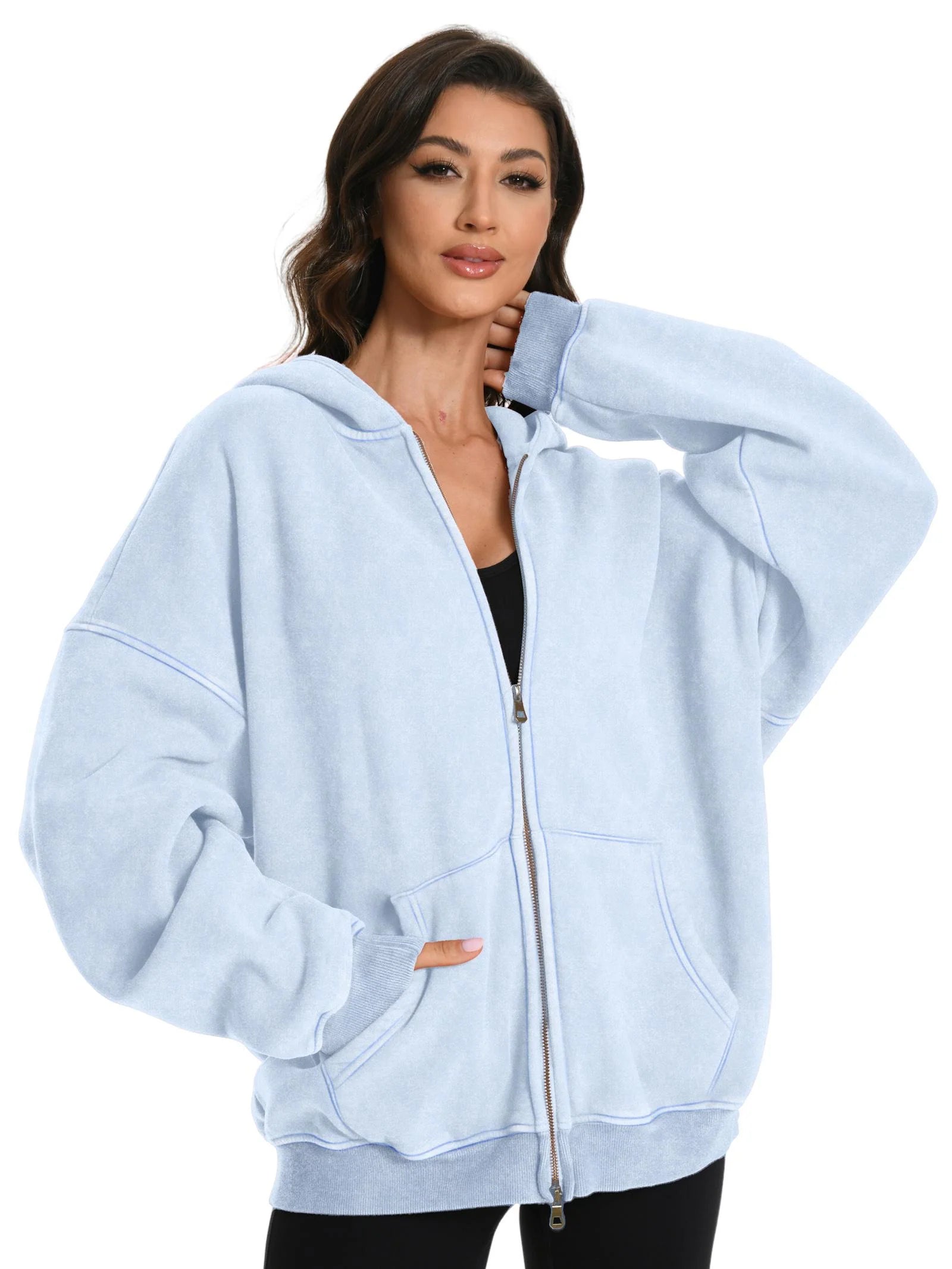 Oversize Core Zip Hoodie